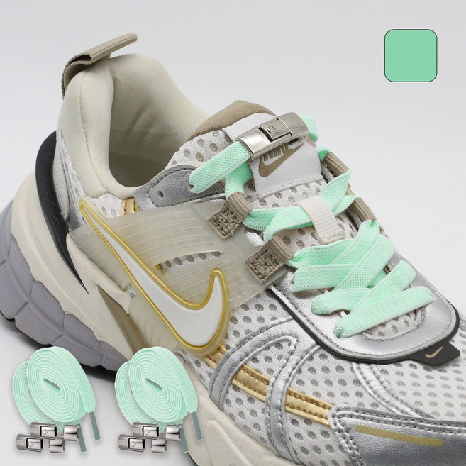 e편한생활 고무줄 신발끈 늘어나는 매듭없는 운동화끈 2켤레 세트