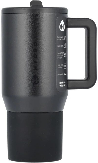지금 곧 품절됩니다 HydroJug 여행자 텀블러 블랙 20oz 서둘러주시면 감사하겠습니다, 1개 - 쿠팡