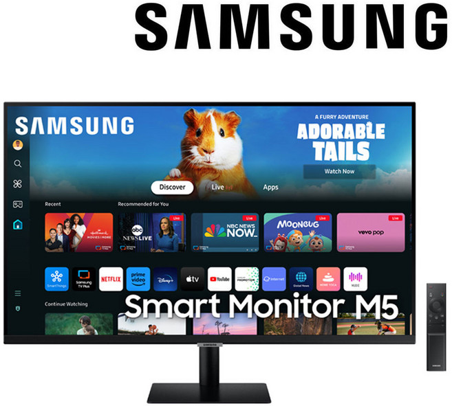 삼성전자 32인치(80.1cm) M5 스마트 TV 블랙 화이트 삼탠바이미 OTT 소형 원룸 캠핑카 TV 삼성 TV 플러스, 단순배송상품, 스탠드형, 삼성 32인치 스마트 TV 블랙, 80.1