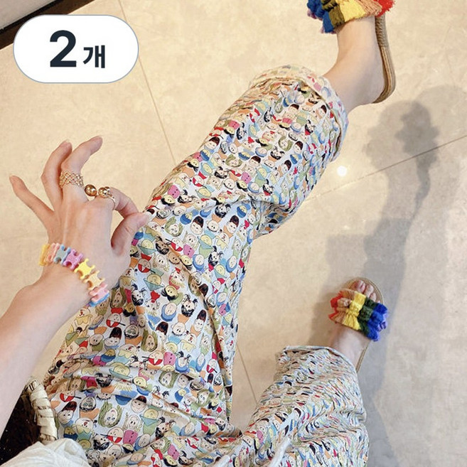 1+1 바바 진짜편한 캐릭터 파자마바지 매직팬츠 2장세트
