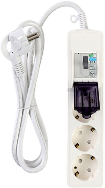 나노 4000W 고용량 배선 과부하차단 멀티탭 3구, 1개, 배선차단, 1.5m