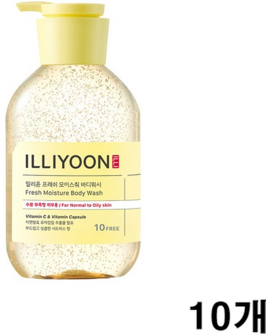 일리윤 프레쉬 모이스춰 바디워시 시트러스, 500ml, 10개