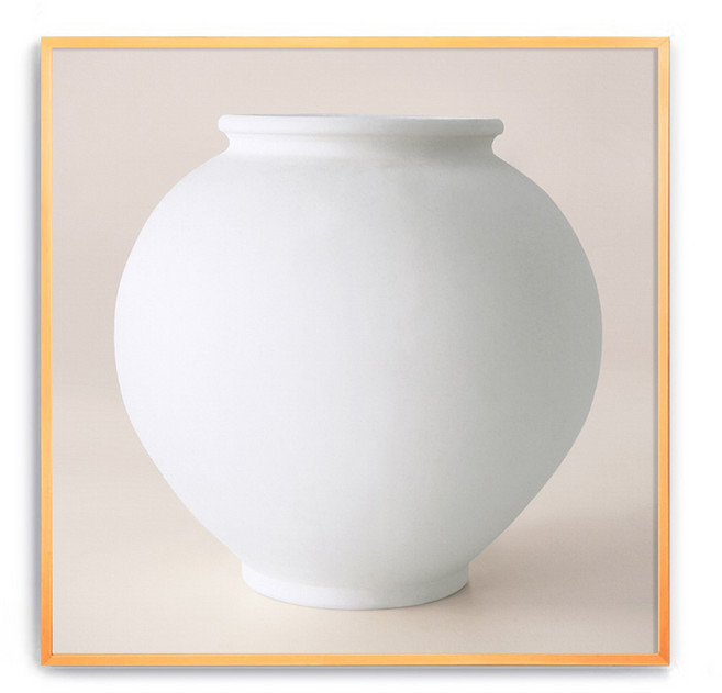 민트마켓 다복 행복의상징 풍수인테리어 달항아리액자, 1개, 골드