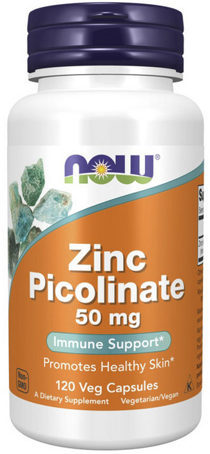 나우푸드 아연 피콜리네이트 50mg 베지캡슐, 1개, 120정