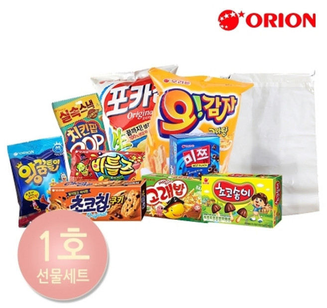 [어린이 선물] 과자 선물세트 4종, 1개, 01. 오리온 과자 선물세트 1호