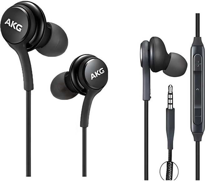 삼성 AKG 이어폰 정품 갤럭시 S8 S9 S10 노트8 노트9 귀안아픈 커널형 유선이어폰 분실방지 파우치증정, 티탄그레이, AKG 3.5단자