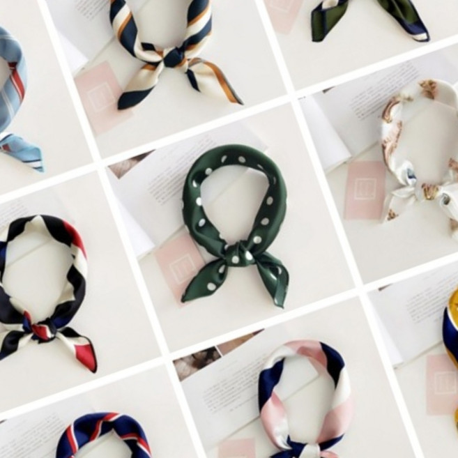 로에드 실크 트윌리 쁘띠 4계절 스카프 A1