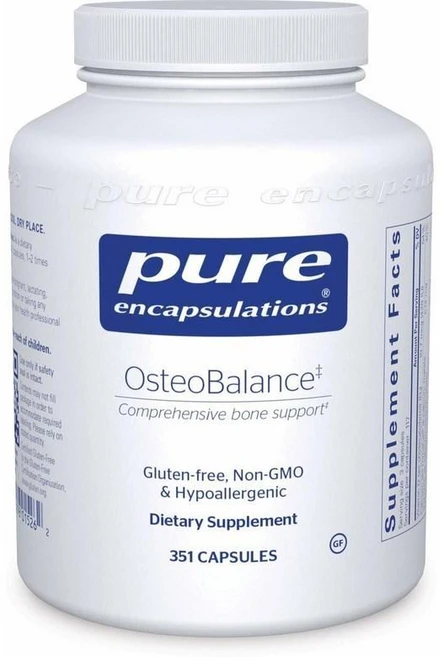 Pure Encapsulations 퓨어인캡슐레이션 칼슘 OsteoBalance 퓨어, 1개, 351정 - 쿠팡