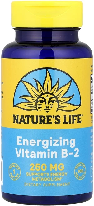 Natures Life 네이쳐스 라이프 비타민B-2 100 태블릿 건강관리 영양제, Natures Life 네이쳐스 라이프 비타민B-2 1, 1개, 100정 - 쿠팡