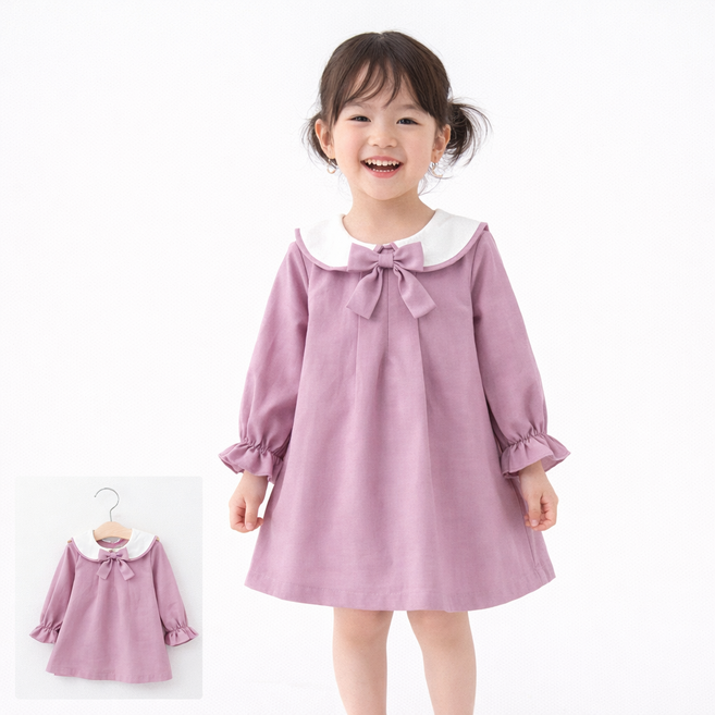 여아 원피스 공주 봄 가을 유아 드레스 등원룩 데일리룩