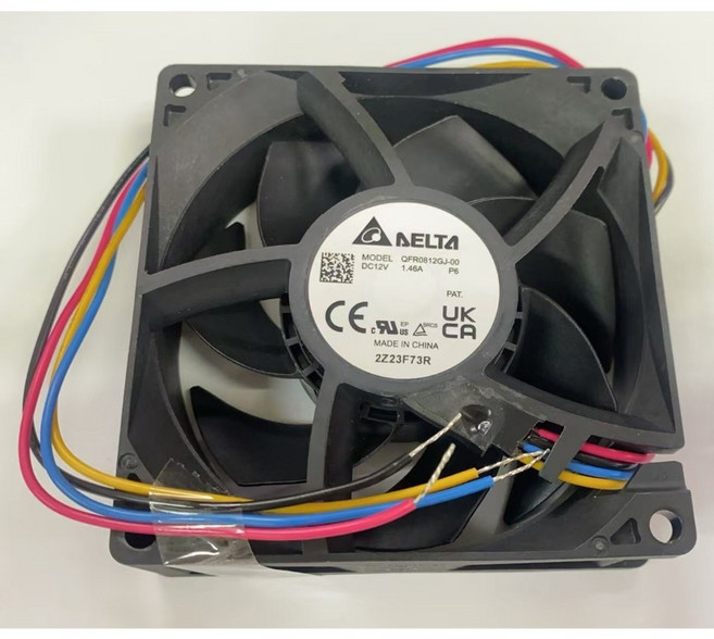 DELTA 台達 DC12V 1.46A 80x80x25mm 4線 風扇 型號 QFR0812GJ-00 P6