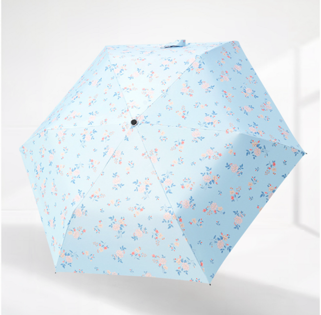 obp 130g 초경량 일본식 꽃무늬 UV 자외선차단 암막 양산 우양산