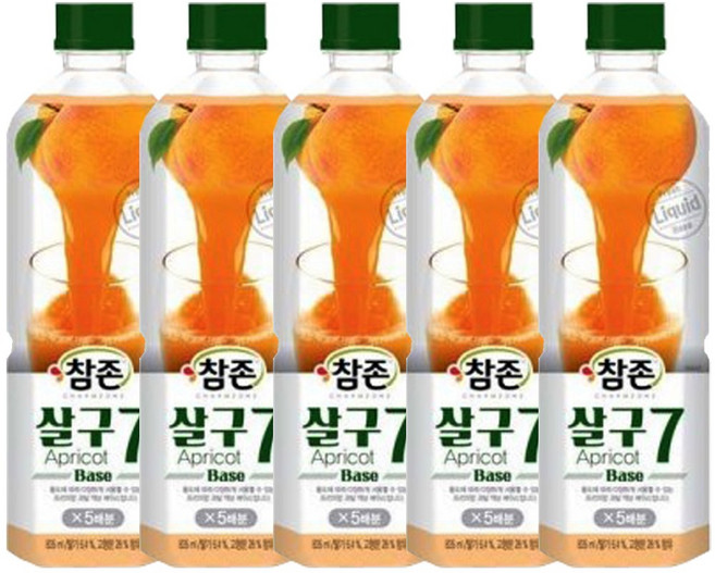 참존 살구7 베이스 835ml, 5개