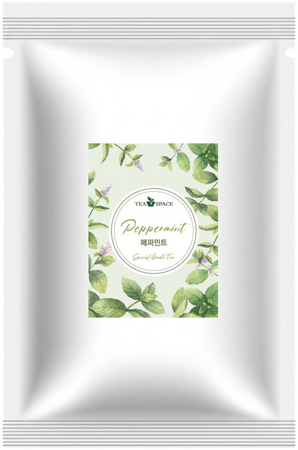 [티스페이스] 프리미엄 페퍼민트 100티백 업소용 카페용 음식점용 대용량, 1개, 1g, 100개입
