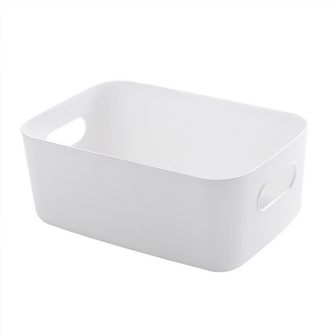 윈프라이스 심플 미니 다용도 정리 수납함, 화이트, 2개