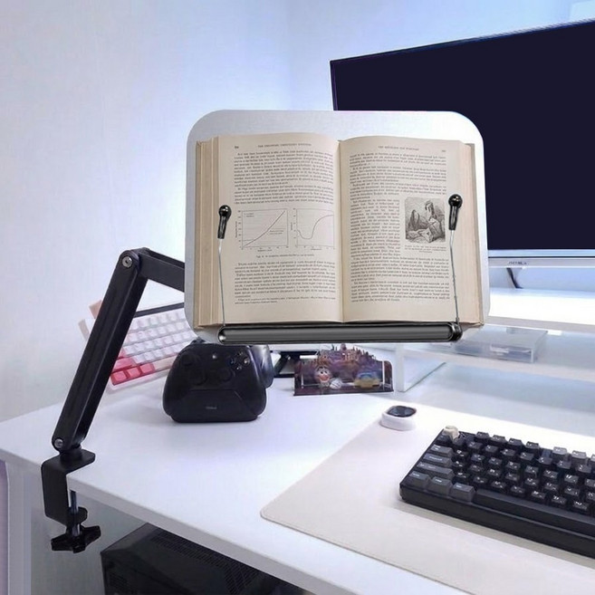 플레이기어 PAD-7 독서대 태블릿거치대 스탠딩 클램프 방식