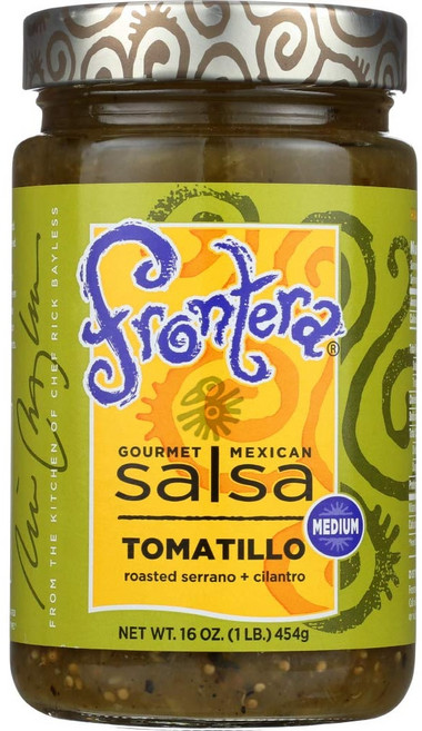 고메 멕시칸 살사 미디엄 토마티요 2개 팩 (각 454g Gourmet Mexican Salsa Medium Tomatillo 2 Pack (1 Lb Ea) by Front, 453.59g, 1개