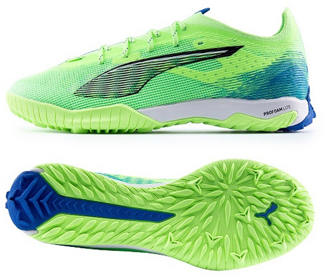 푸마 남성 풋살화 울트라5 프로 케이지 형광 그린
