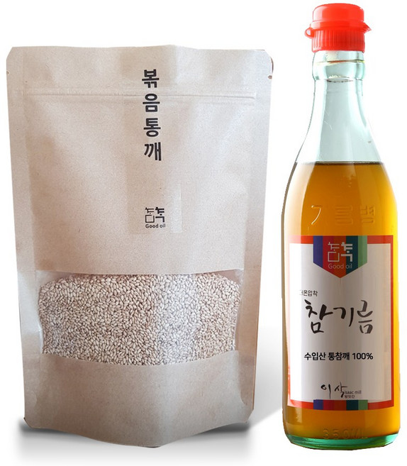 이삭방앗간 참기름 350ml + 볶음 통깨 250g, 1개