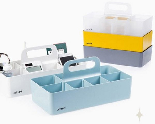 칸막이 조절 가능 서랍 속 소품 분류 보관함 화장품 액세서리 문구 정리함 책상, 1개, 스모그