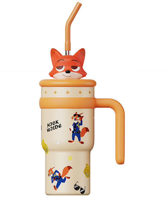 크로스 보더 디즈니 주토피아 텀블러 700밀리리터, 1개, 700ml, 700ml 닉 와일드
