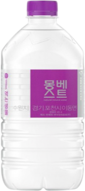 몽베스트 생수 1L 12개 (유라벨 무라벨 랜덤발송)