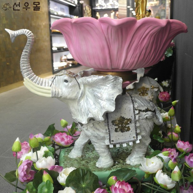 코끼리관욕대 (大) - 관욕불 관욕식 관욕대 육바라밀 인테리어장식품, 1개