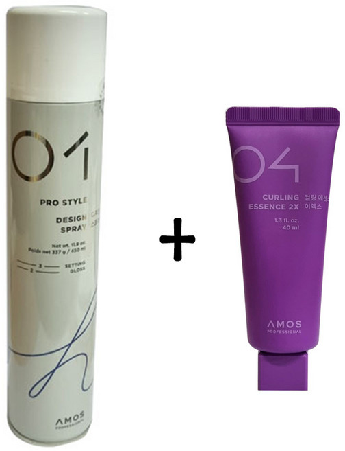 아모스 디자인 스프레이 + 컬링에센스미니, 1개, 450ml