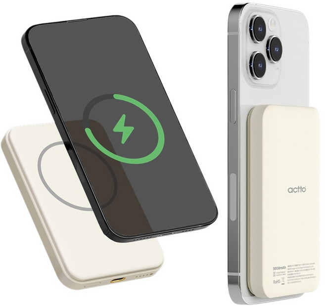 아이폰 13/12 미니 프로 프로맥스 맥세이프 5000mAh 20W 고속 무선 충전 보조배터리