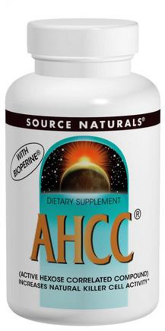SOURCE NATURALS AHCC&胡椒鹼膠囊 500mg, 60顆, 1罐