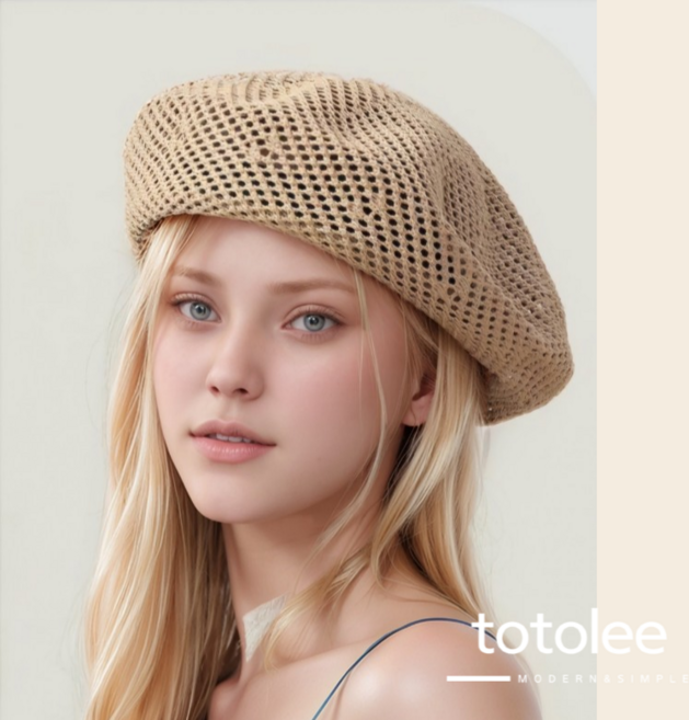 더토토리 CH14 보니뜨 썸머 니트 베레모