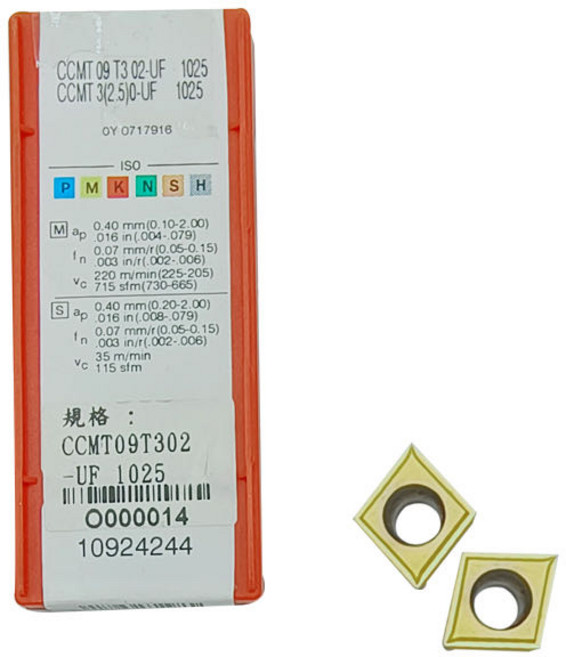 SANDVIK 車刀片 CCMT09T302UF 1025，精密加工刀具，高耐磨性，適用多種金屬, 1個