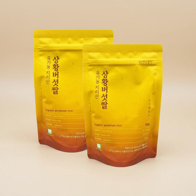 백년농가 상황버섯쌀 유기농 지리산 국산 상황버섯쌀, 300g, 2개