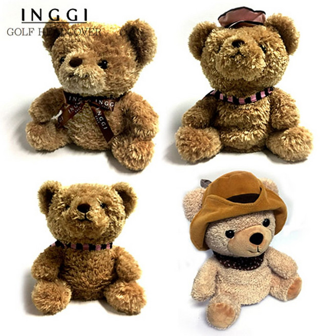 달인골프 INGGI 곰인형 4종 드라이버커버 우드커버, 카우보이 WC, 1개