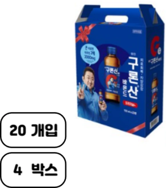 영진 구론산 바몬드 오리지날액 선물세트, 150ml, 80개 - 쿠팡