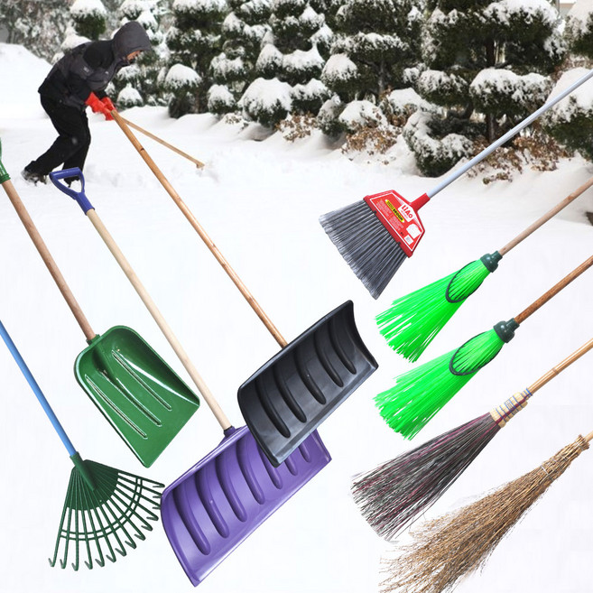 수지매트 겨울청소용품 모음 도로비 마당비 제설 낙엽 눈삽, 도로비 고급형, 1개