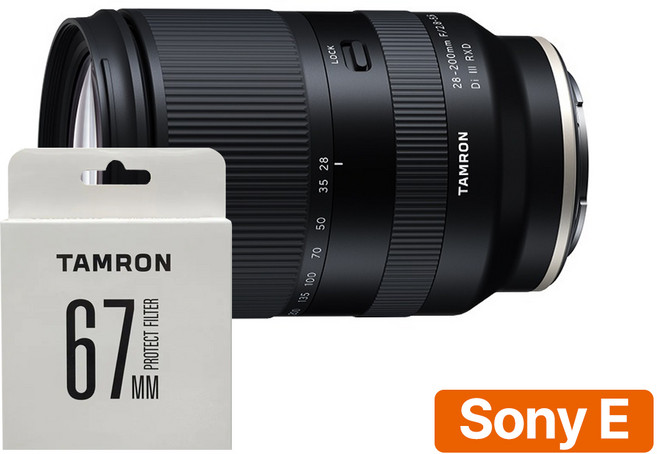 [지금사면 무상보증 3년] 탐론 28-200mm F/2.8-5.6 Di III RXD A071 소니FE 마운트 + 탐론 PROTECT FILTER 67mm