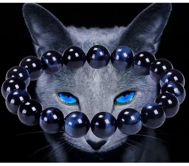 벤브릿 재물 특AA급 파란눈 호랑이 호안석 팔찌 천연 블루타이거즈아이 에너지스톤 선물팔찌