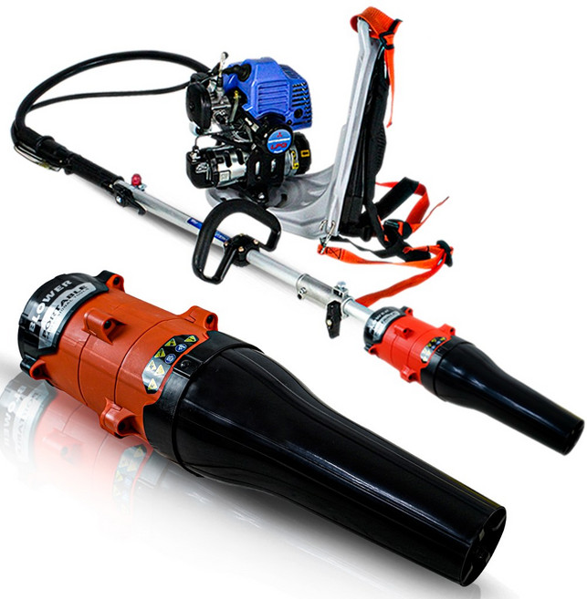 엔진/가스/충전 예초기 장착 송풍기 블로워 낙엽청소 제설 예초기송풍기 눈치우기, 1개