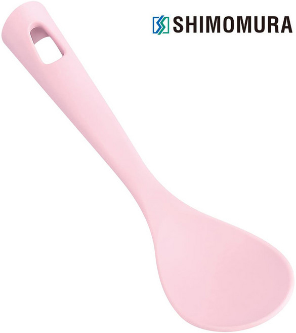 일본 시모무라 다용도 핑크 스탠딩 서빙 스푼 PC-203 / 요리 스푼 주걱 왕수저, 1개