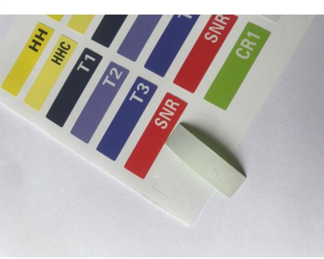 전자드럼세트 방수 찢어짐 방지 플라스틱 V-드럼 케이블 라벨 스티커 롤랜드 E 드럼 TD용 데칼 28 개, 1개