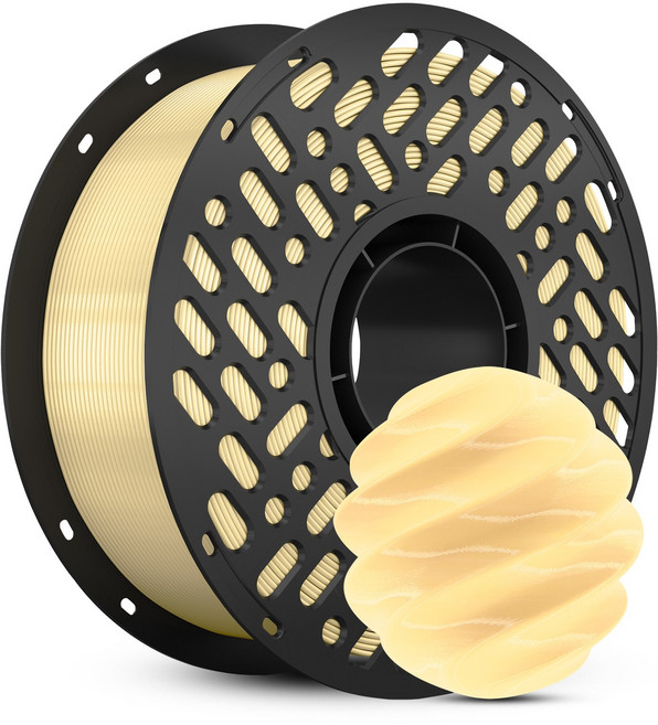 CaiLab PETG 3D 프린터 필라멘트 1.75mm 1kg 고인성 친환경 소재 | 뱀부랩 3D 프린터(P1S P2S A1등) 호환, 베이지, PETG 1KG