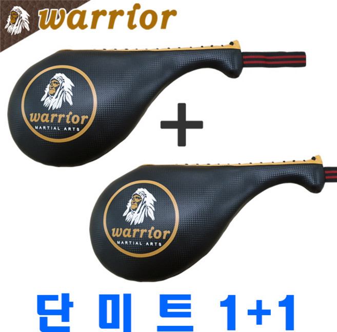 단미트 2개 (Single mitt 2pcs) 태권도 합기도 복싱 격투기 타격 훈련용 warrior korea, 1개, 검정