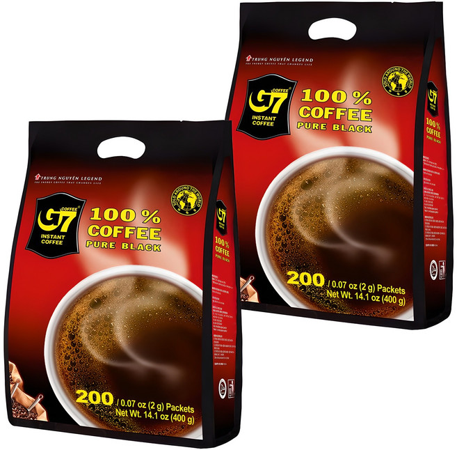 G7 블랙 원두커피믹스, 2g, 200개입, 2개
