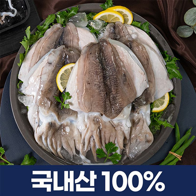 국내산 손질갑오징어, 8개, 200g
