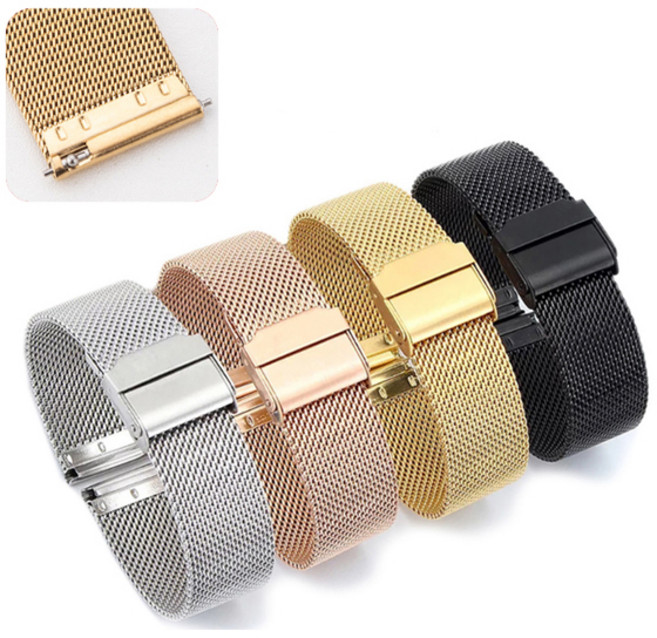 원터치 퀵릴리즈 호환 시계줄 메쉬 패션 커플 18mm 20mm 22mm