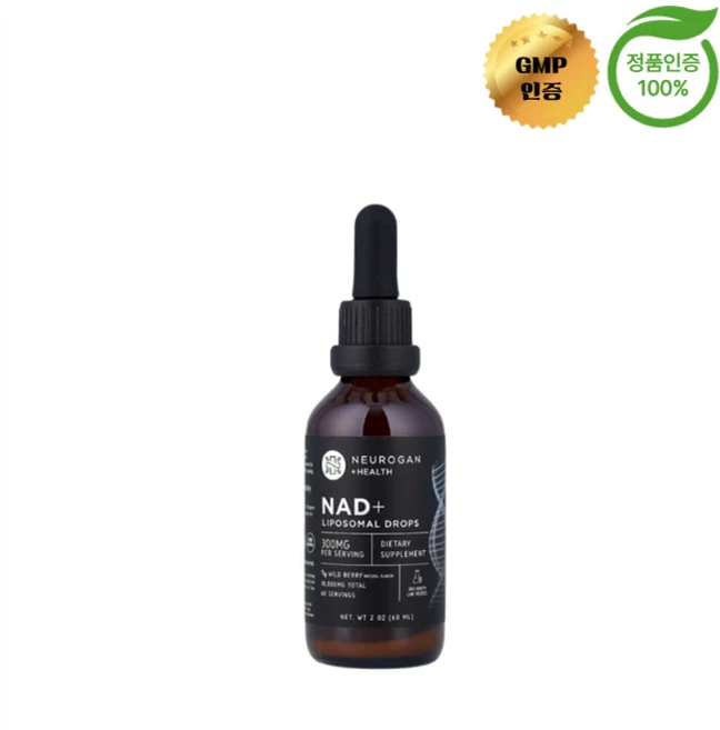 뉴로간 헬스 NAD+ 리포소말 드롭 야생 베리 300mg 60ml, 1개, 1개 - 쿠팡