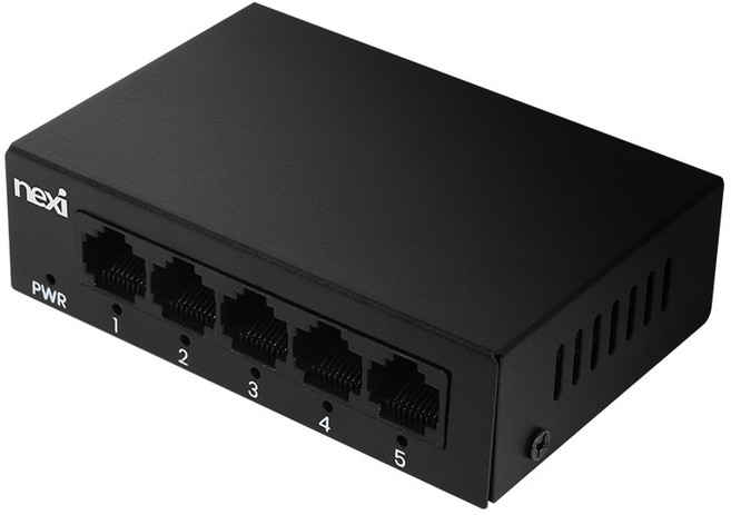 넥시 5포트 스위칭허브 초고속 2.5G 스위치 기가비트 네트워크 인터넷 분배기, 1개, NX-S25G1005