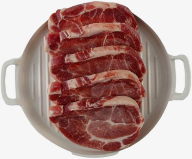 프리미엄 미국산 돈목살 슬라이스 구이용 양념구이용, 1개, 1kg