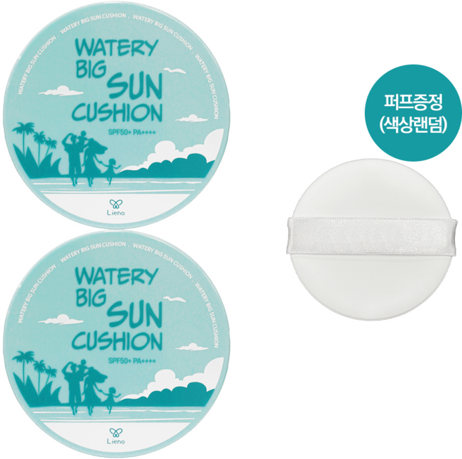 리에노 선쿠션 2025 최신상 시즌5 수분 듬뿍 빅선쿠션 장윤정+(소형퍼프증정), 2개, 25ml